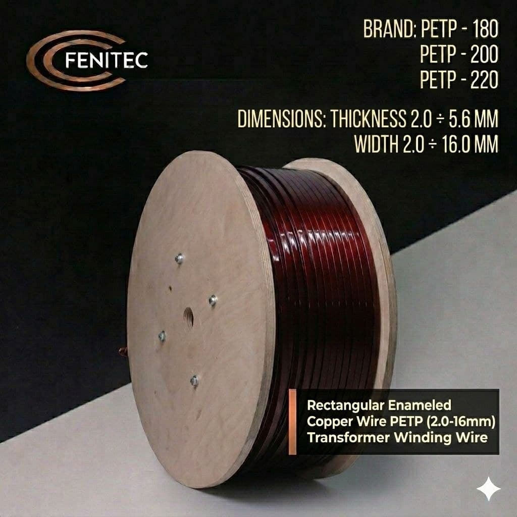 Rectangular Copper Enameled Wire PETP (2.0–16 mm) price | Transformer wire